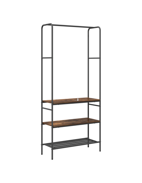 Stendibiancheria Rovere fumé 77 x 30 x 171 cm Legno multistrato