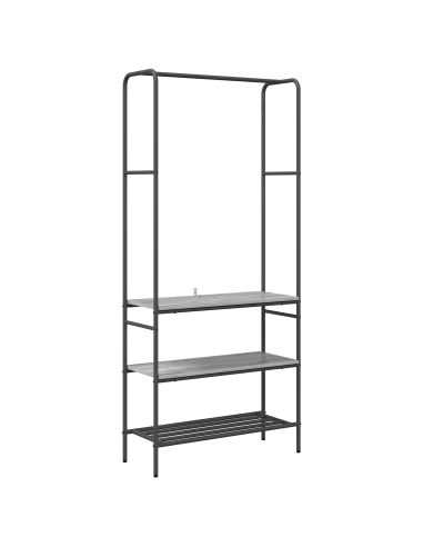 Stendibiancheria con lo scaffale Grigio sonoma 77 x 30 x 171 cm