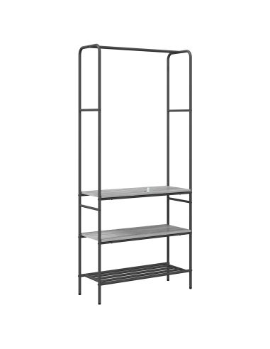 Stendibiancheria con lo scaffale Grigio sonoma 77 x 30 x 171 cm