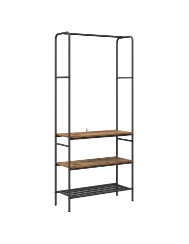 Stendibiancheria con lo scaffale Legno vecchio 77 x 30 x 171 cm