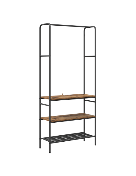 Ripiano per vestiti con mensole Legno vecchio 77 x 30 x 171 cm