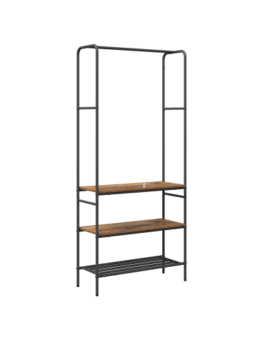 Stendibiancheria con lo scaffale Legno vecchio 77 x 30 x 171 cm