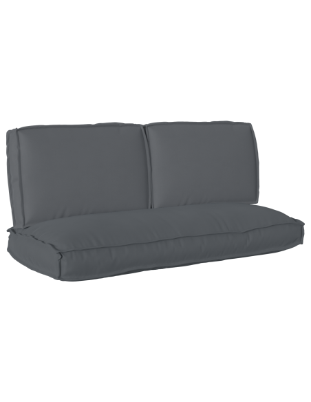 Set di Cuscini per Pallet con cuscino 3 pcs Antracite