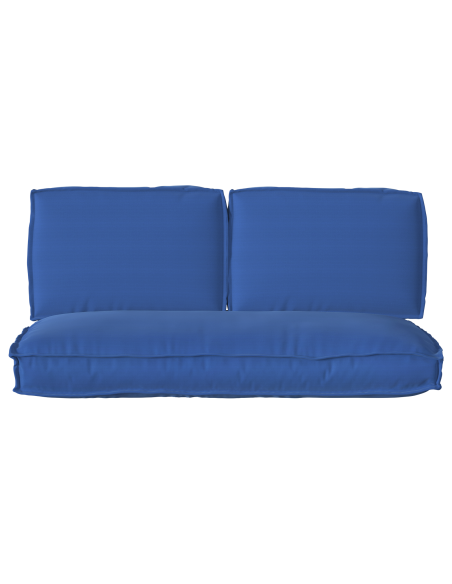 Set di Cuscini per Pallet con cuscino 3 pcs Blu Reale