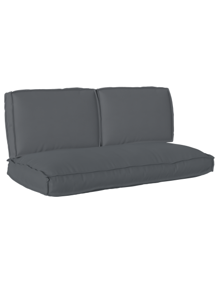 Set di Cuscini per Pallet con cuscino 3 pcs Antracite