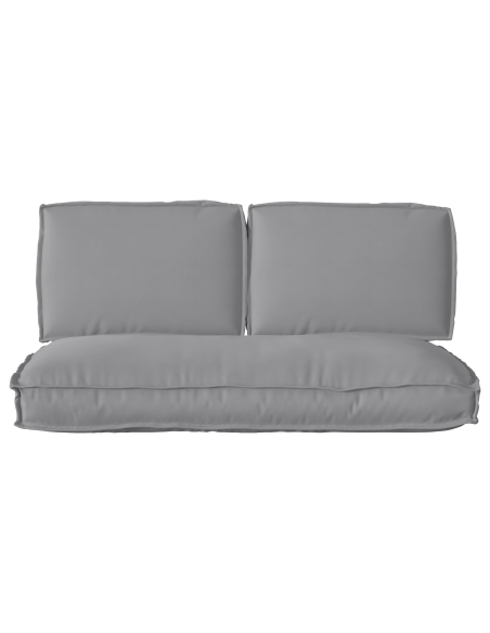 Set di Cuscini 3 pcs Grigio Tessuto Oxford