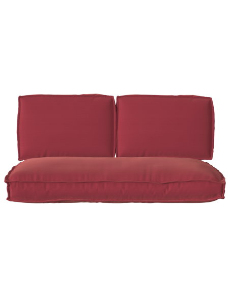 Set di Cuscini per Pallet con cuscino 3 pcs Rosso Vino