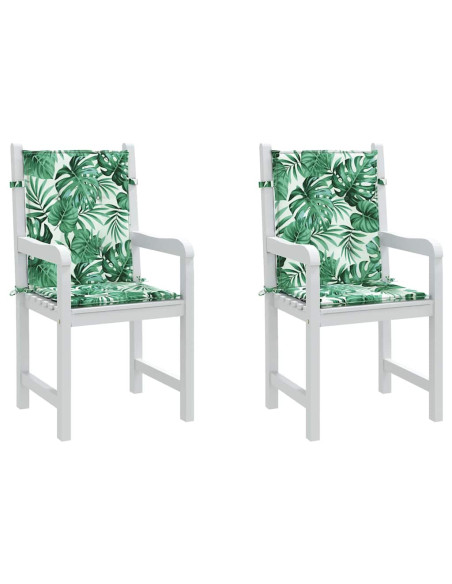 Cuscini per sedie Altro 2 pcs Motivo a foglia 100 x 50 x 3 cm