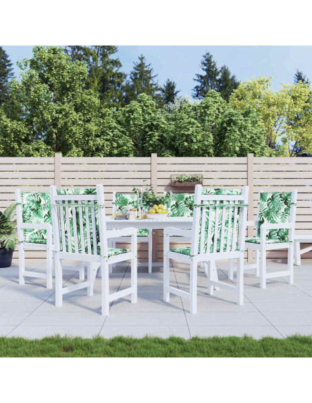 Cuscini per sedie Altro 6 pcs Motivo a foglia 100 x 50 x 3 cm