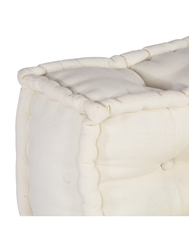 Divano modulare 2 pcs Crema 120 x 80 x 38 cm Tessuto