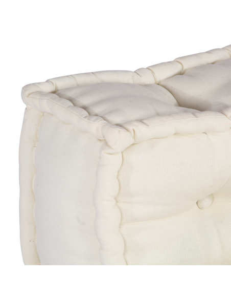 Cuscino per Divano Pallet 2 pcs Crema Tessuto