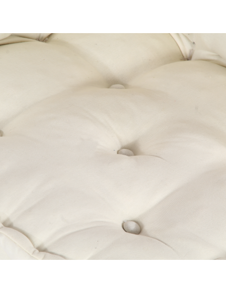 Cuscino per Divano Pallet 2 pcs Crema Tessuto