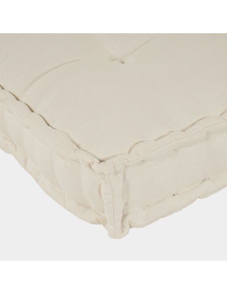 Cuscino per Divano Pallet 2 pcs Crema Tessuto
