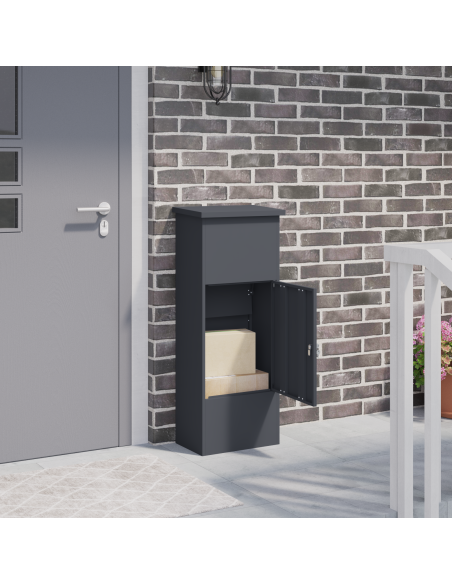 Cassetta per pacchi Antracite 44.5 x 29 x 110.5 cm Acciaio