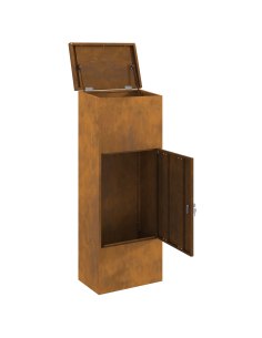 Cassetta per pacchi con porta Ruggine 44,5 x 29 x 110,5 cm