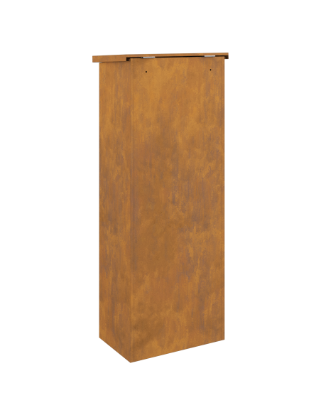 Cassetta per pacchi Ruggine 44.5 x 29 x 110.5 cm acciaio corten