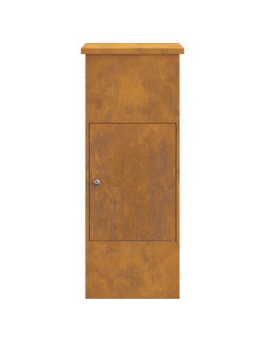 Cassetta per pacchi con porta Ruggine 44,5 x 29 x 110,5 cm