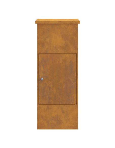 Cassetta per pacchi con porta Ruggine 44,5 x 29 x 110,5 cm