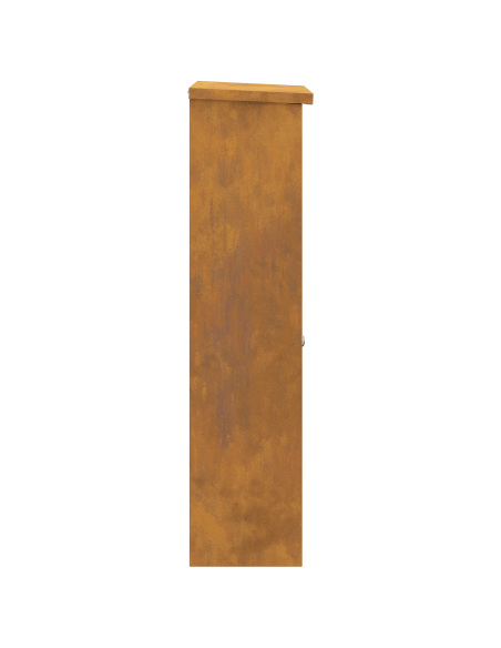 Cassetta per pacchi Ruggine 44.5 x 29 x 110.5 cm acciaio corten
