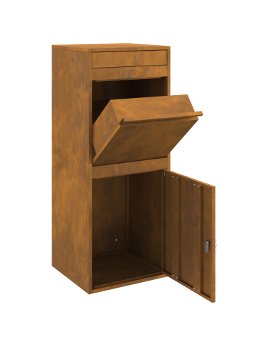 Cassetta per pacchi con archiviazione Ruggine 41 x 38 x 103 cm