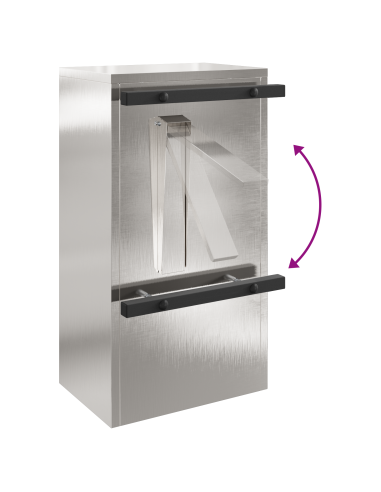 cassetta postalepastkastei con porta Argento 30 x 20 x 55 cm