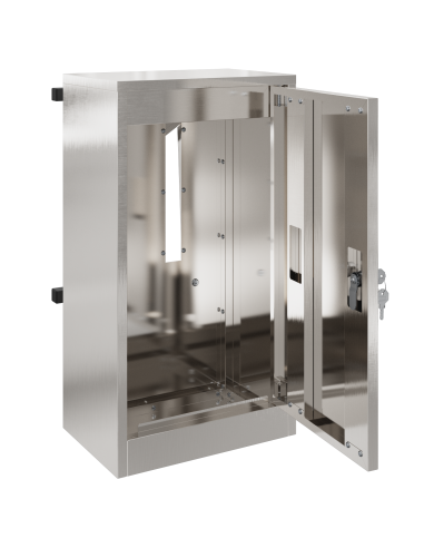 cassetta postalepastkastei con porta Argento 30 x 20 x 55 cm