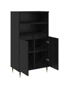 Credenza Nero 60 x 36 x 110 cm Legno multistrato