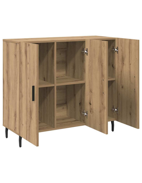 Credenza Rovere artigianale 90 x 34 x 80 cm Legno multistrato