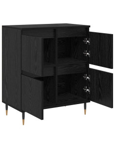 Credenza Rovere Nero 60 x 35 x 70 cm