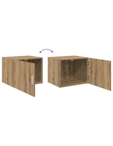 Armadietto a muro rovere artigianale 50 x 42.5 x 40 cm
