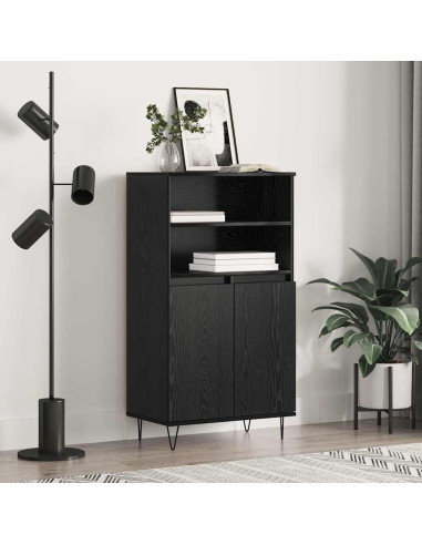 Credenza Nero 60 x 36 x 110 cm Legno multistrato