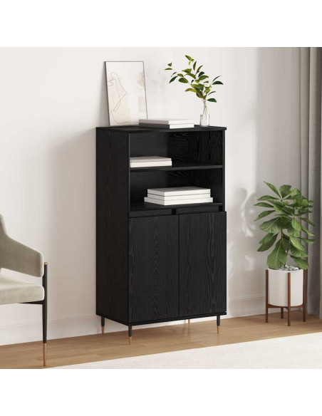 Credenza Nero 60 x 36 x 110 cm Legno multistrato