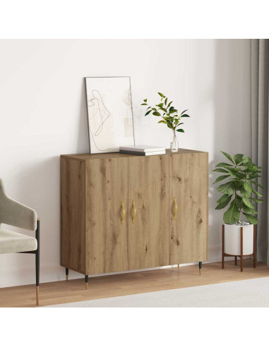 Credenza Rovere artigianale 90 x 34 x 80 cm Legno multistrato