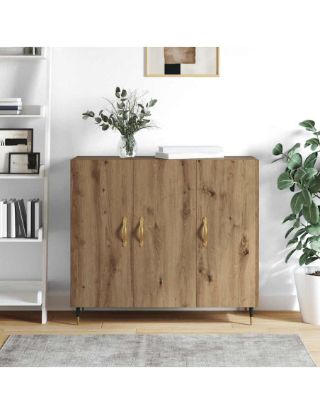Credenza Rovere artigianale 90 x 34 x 80 cm Legno multistrato