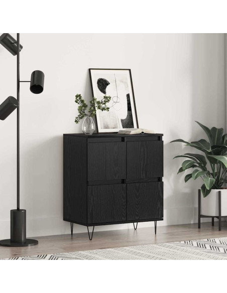Credenza Rovere Nero 60 x 35 x 70 cm