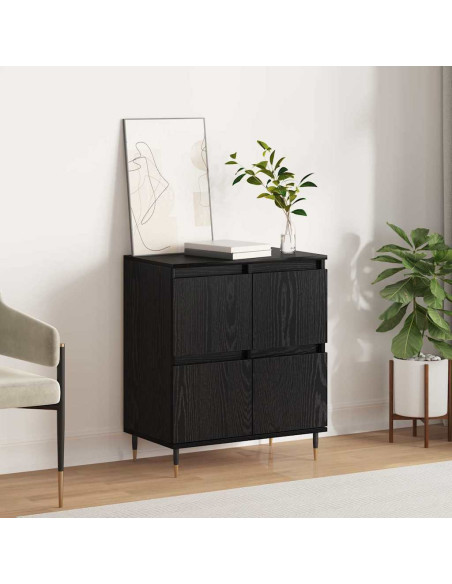 Credenza Rovere Nero 60 x 35 x 70 cm