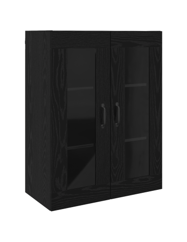 Mobiletto da parete appeso Nero 69.5 x 34 x 90 cm