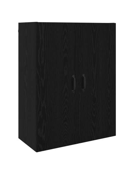 Armadietto a muro Rovere Nero 69,5 x 34 x 90 cm