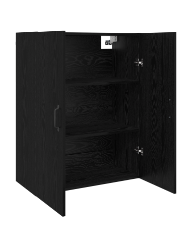 Armadietto a muro Rovere Nero 69,5 x 34 x 90 cm