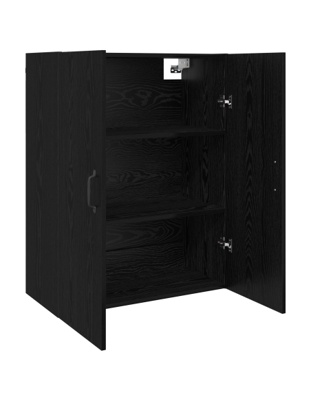 Armadietto a muro Rovere Nero 69,5 x 34 x 90 cm