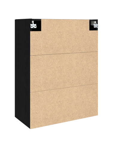 Armadietto a muro Rovere Nero 69,5 x 34 x 90 cm