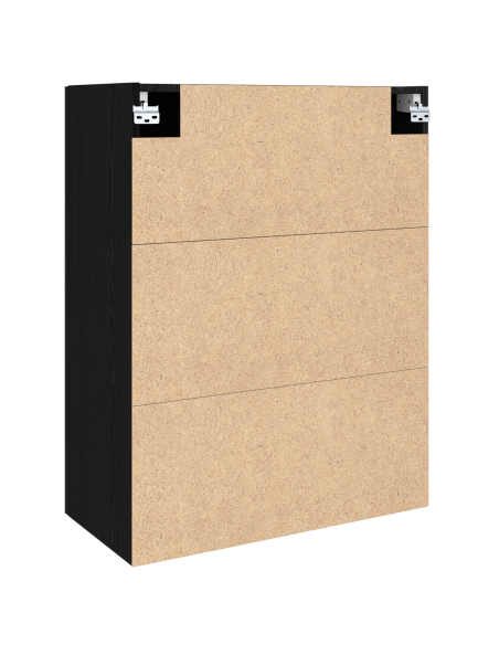 Armadio pensile Rovere nero 69.5 x 34 x 90 cm Legno multistrato