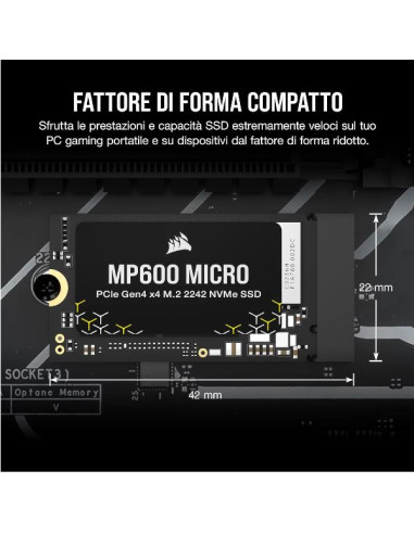 CORSAIR MP600 MICRO 1TB M.2 2242 V2