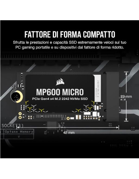 CORSAIR MP600 MICRO 1TB M.2 2242 V2
