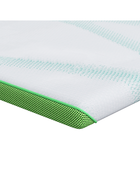 Topper per materasso Bianco e Verde 70 x 200 cm