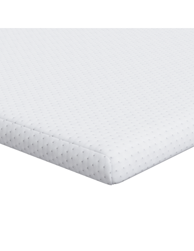 Topper per materasso Bianco 100 x 200 cm Tessuto Jacquard