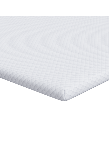 Topper per materasso Bianco 90 x 190 cm Tessuto Jacquard