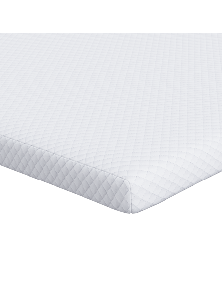 Topper per materasso Bianco 90 x 190 cm Tessuto Jacquard