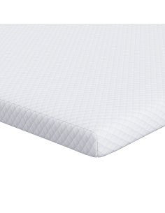 Topper per materasso Bianco 120 x 200 cm Tessuto Jacquard