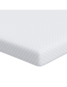 Topper per materasso Bianco 100 x 200 cm Tessuto Jacquard